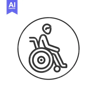 Popular premium asset: Minimalist Wheelchair Icon: Accessibility Symbol in Circular Frame, Bl