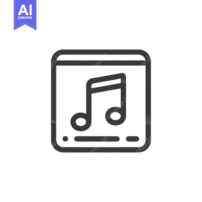 Popular premium asset: Minimalist Music App Icon: Dark Gray Note on White Background