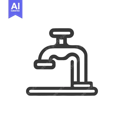Aset premium populer: Bold Line Art: Stylized Microscope Icon on White Background