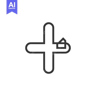 Popular premium asset: Plus Symbol with Small House Icon Inside