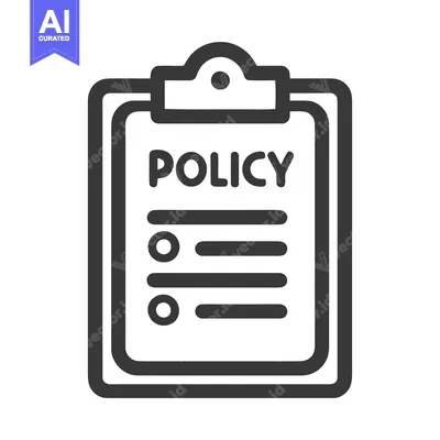 Policy Clipboard Icon: Simple, Modern, and Clear Document Representati