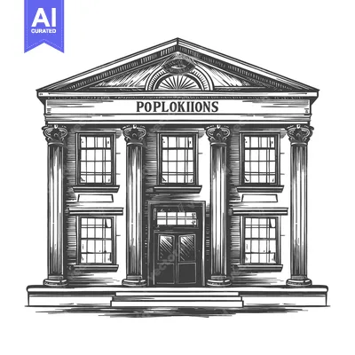 Popular premium asset: A classical architectural building with columns and a triangular roof