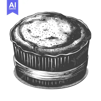 Popular premium asset: A detailed illustration depicts a cake from a top down perspective