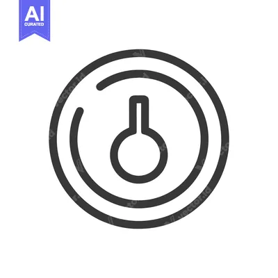 Popular premium asset: Minimalist Round Keyhole Icon with Bold Outline on White Background
