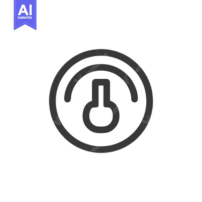 Premium design asset: Minimalist Black Speedometer Icon on White Background, Clean Design