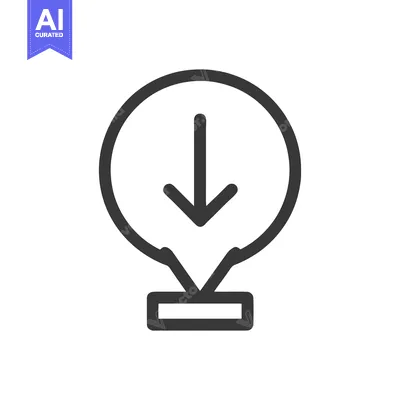 Aset premium populer: Download Icon: Arrow Pointing Down in Circular Speech Bubble, Minimali