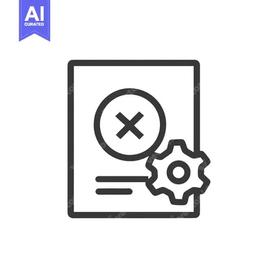 Popular premium asset: Configuration Error: Document with Cross Mark and Gear Icon, Outline S