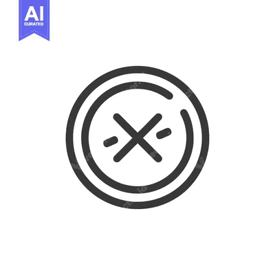 Premium design asset: Minimalist Double Circle with Cross Icon on White Background