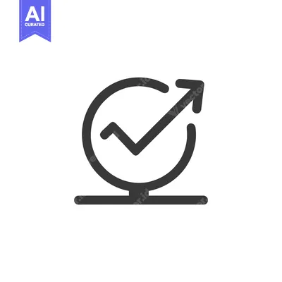 Aset premium populer: Rising Market Graph Icon: Upward Trend with Circular Frame and Base