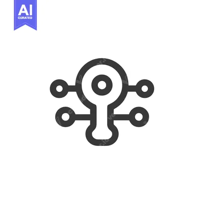 Aset premium populer: Connected Search: Minimalist Icon of Data Network Analysis