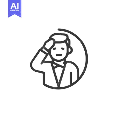 Minimalist Icon: Man in Suit Saluting, Line Art Design
