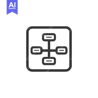 Network Topology Icon: Simple, Bold, and Modern Design for Connectivit