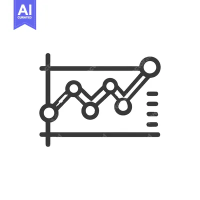 Popular premium asset: Bold Line Graph Icon: Business Data Visualization with Trend Analysis