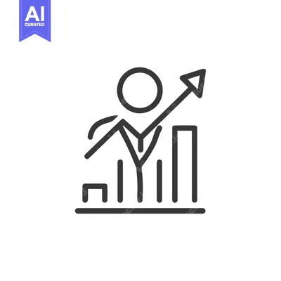 Popular premium asset: Ascending Business Growth: Minimalist Icon with Upward Trend