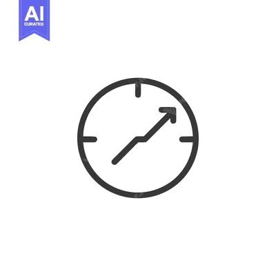 Aset premium populer: Rising Clock: Growth Arrow Within Time, Minimalist Icon