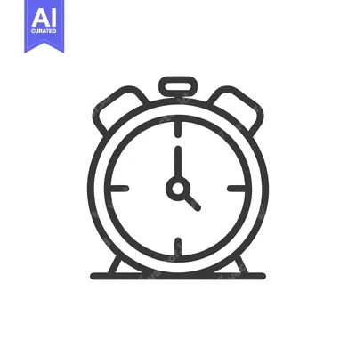Popular premium asset: Minimalist Alarm Clock Icon: Time Management and Deadline Symbol
