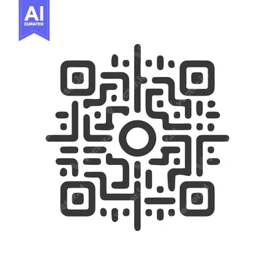 Popular premium asset: Modern QR Code Design: Black and White Minimalist Technology Icon