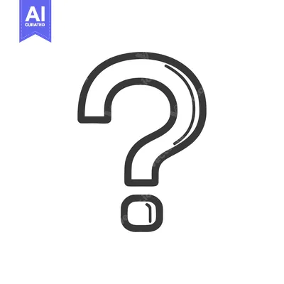 Bold Question Mark Icon: Simple Graphic Design on White Background