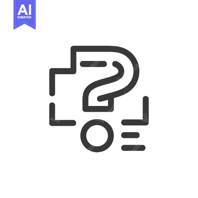Question Mark with Circle and Lines Icon