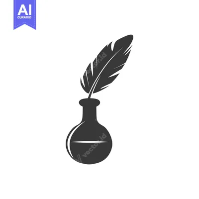 Quill Pen In An Ink Bottle
