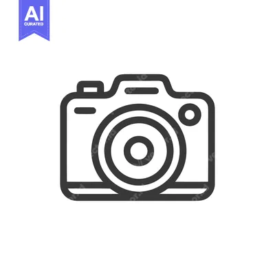 Premium design asset: Minimalist Camera Icon: Clean Lines, Modern Design, Photography Symbol
