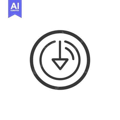 Popular premium asset: Simple Downward Arrow Icon in Circular Design, Minimalist Style