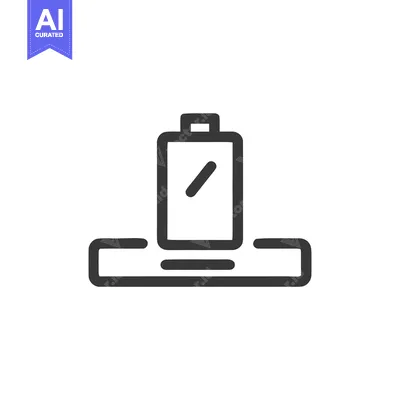 Popular premium asset: Minimalist Battery Charging Icon: Modern Technology and Energy Concept