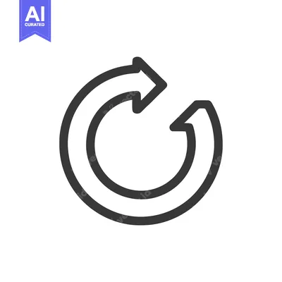 Circular Arrow Icon: Simple, Modern Design for Refresh or Reload