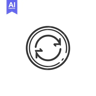 Aset premium populer: Circular Arrows Icon: Hand-Drawn Style, Refresh Symbol, Loop Concept
