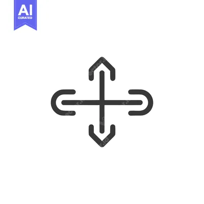 Popular premium asset: Expand Icon: Four-Way Arrow Symbol for Resizing and Movement