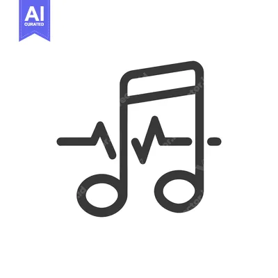 Popular premium asset: Musical Note with Heartbeat Line, Creative Icon Design, Isolated on Wh