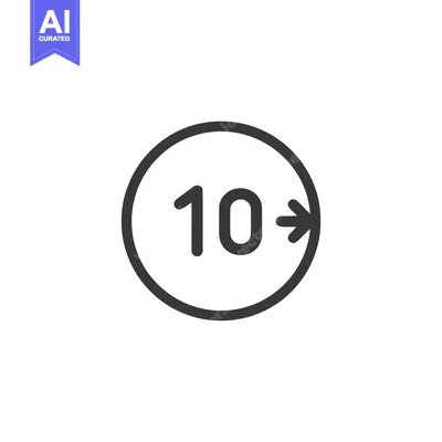 Aset desain premium: Replay 10 Icon Line Art Icon 10358