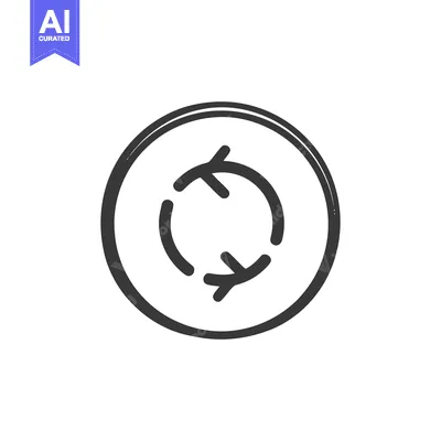 Popular premium asset: Hand-Drawn Circular Arrows: Simple Black Icon for Refresh or Recycle