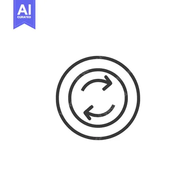 Aset premium populer: Circular Arrows Icon: Rotation, Refresh, and Recycle Symbol in Minimal