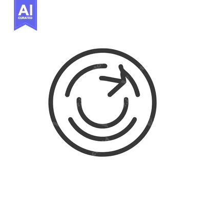 Aset desain premium: Circular Arrow Icon: Continuous Loop, Refresh, or Reload Symbol in Sim