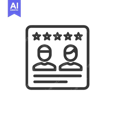 Five-Star Team: Minimalist Icon of Collaboration and Excellence