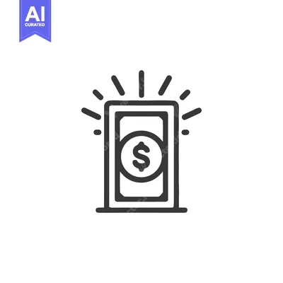 Shining Dollar: Hand-Drawn Icon of Financial Opportunity and Success