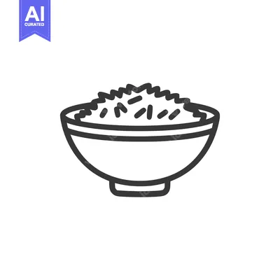Popular premium asset: Minimalist Rice Bowl Icon: Simple, Clean Line Art Illustration on Whit