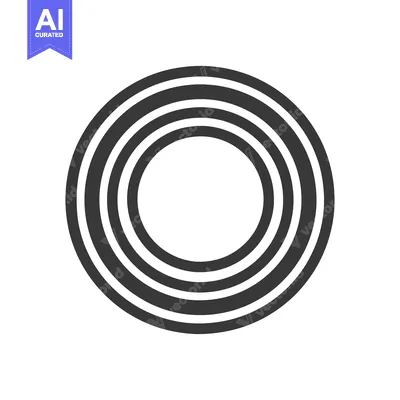 Popular premium asset: Concentric Circles: Minimalist Graphic Design with Bold Black Rings on