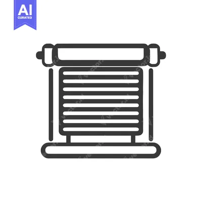 Aset premium populer: Rolling Shutter Icon: Bold Outline, Security Symbol, Modern Design