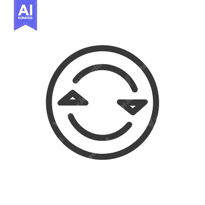 Aset premium populer: Circular Arrow Icon: Simple Black Outline on White Background, Directi