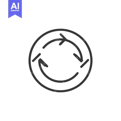Aset premium populer: Circular Arrow Icon: Continuous Loop, Cycle, and Rotation Symbol in Mi