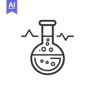 Round Bottom Flask with Bubbling Liquid and Heartbeat Lines