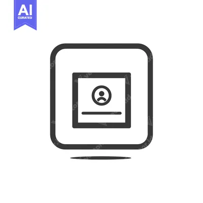 Popular premium asset: Rounded Square Icon with Person Symbol and Line Inside