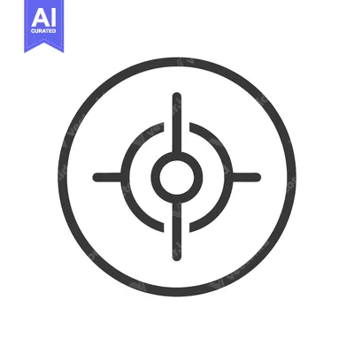 Minimalist Target Icon: Precision, Focus, and Accuracy in Design