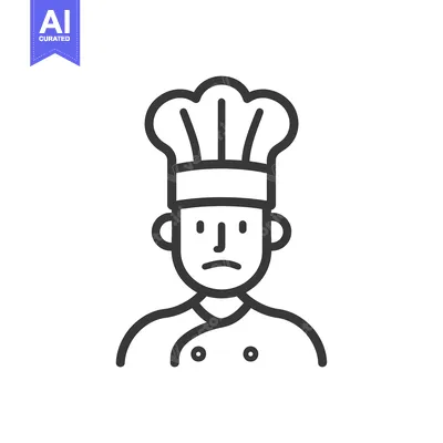 Sad Chef with Hat and Uniform