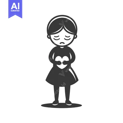 Popular premium asset: Sad Girl Holding Heart in Her Hands