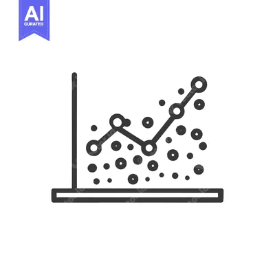 Ascending Data: Line Graph with Scatter Points on White Background