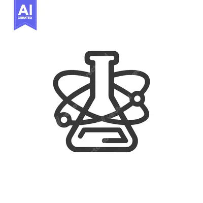 Popular premium asset: Science Icon: Erlenmeyer Flask with Atomic Orbitals, Minimalist Design