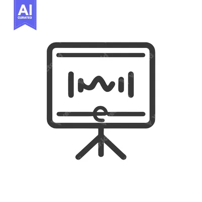 Aset premium populer: Presentation Board with Graph Icon, Business Meeting Tool, Isolated